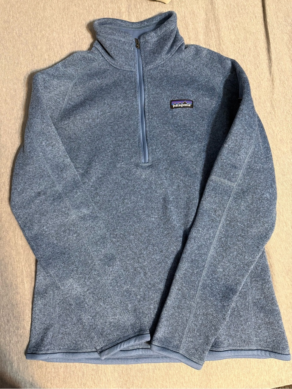 Patagonia Men’s Blue Quarter-Zip Fleece Pullover